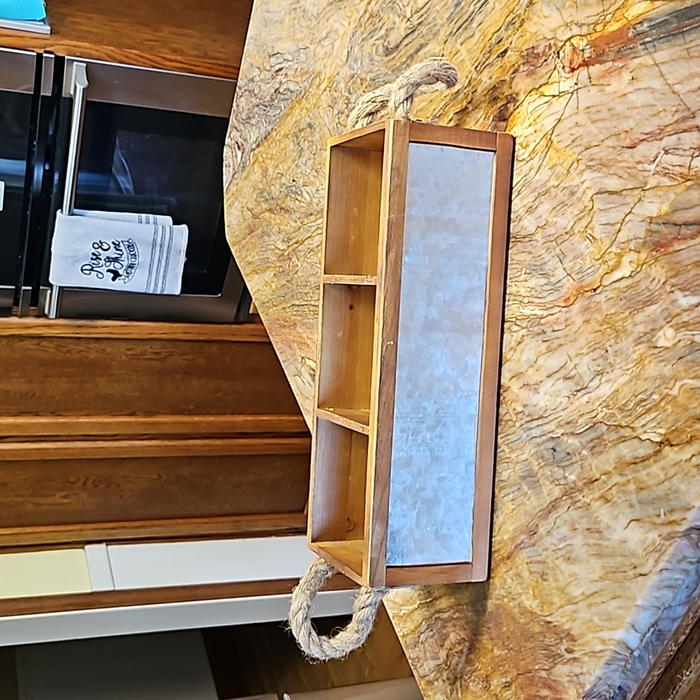 Home Living Wooden 3 section box